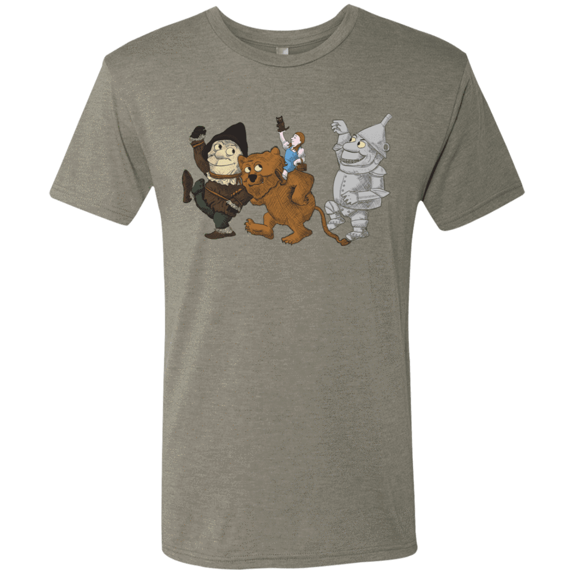 T-Shirts Venetian Grey / S Where the Friends Things Are Men's Triblend T-Shirt