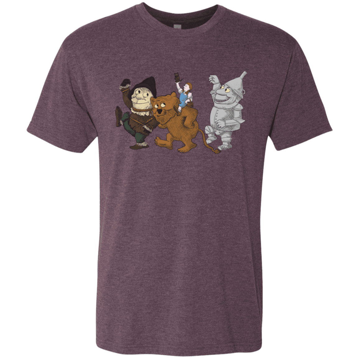 T-Shirts Vintage Purple / S Where the Friends Things Are Men's Triblend T-Shirt