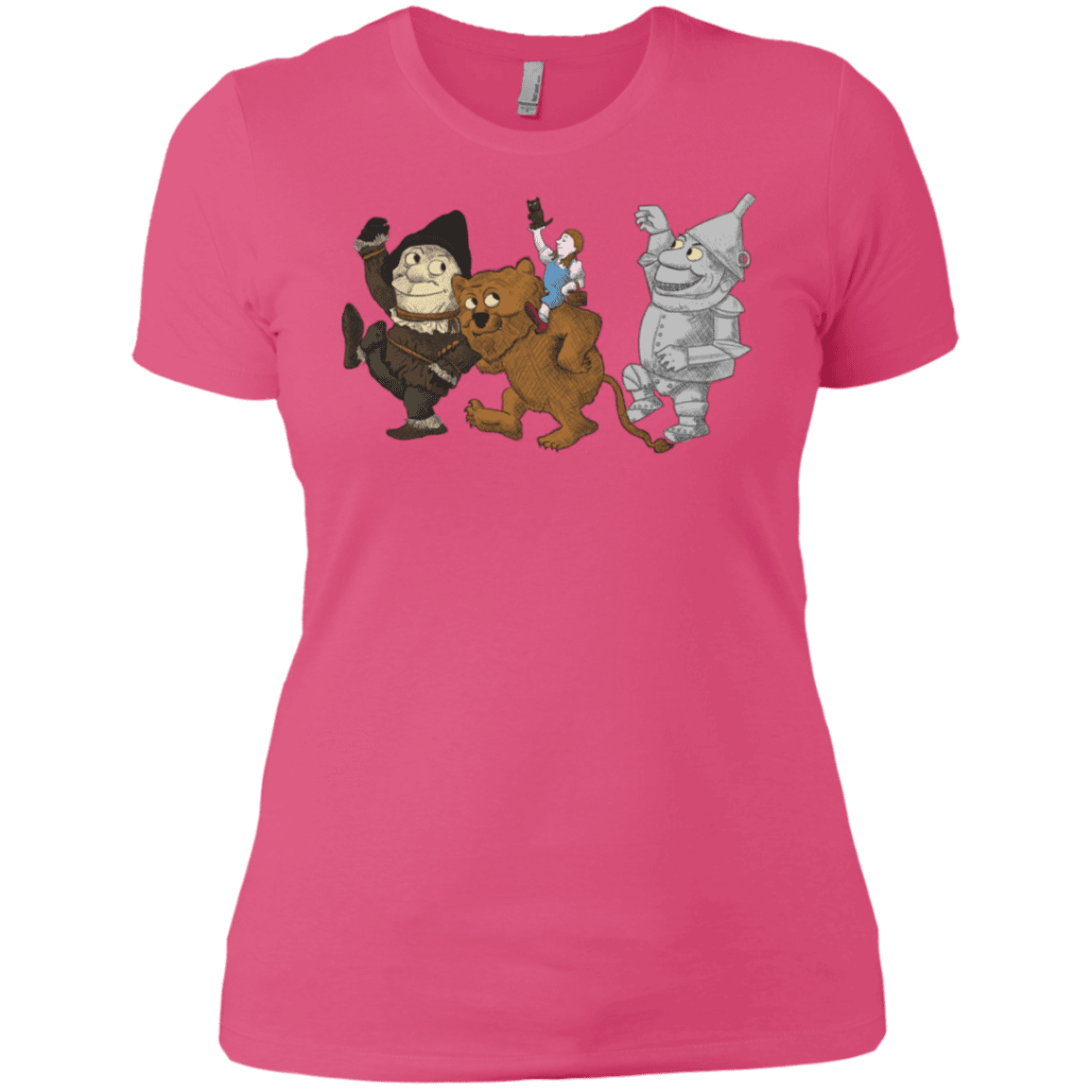 T-Shirts Hot Pink / X-Small Where the Friends Things Are Women's Premium T-Shirt