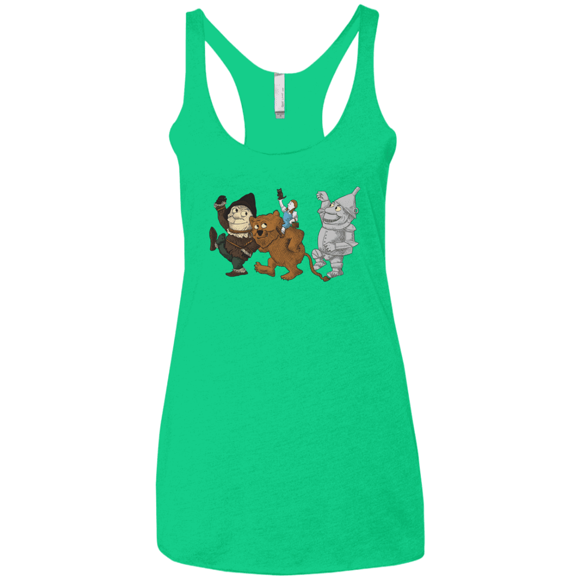 T-Shirts Envy / X-Small Where the Friends Things Are Women's Triblend Racerback Tank