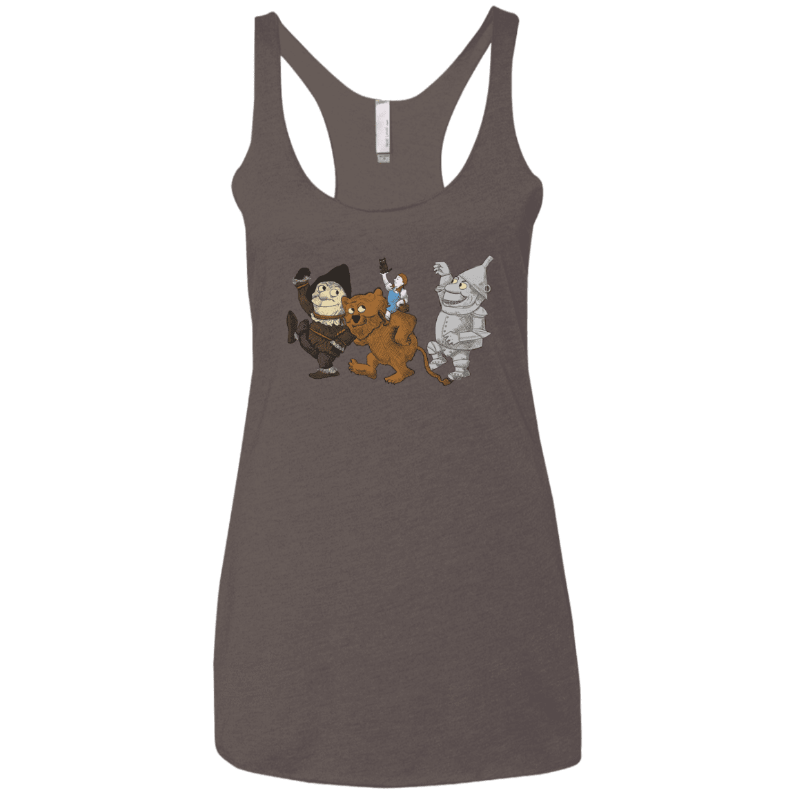 T-Shirts Macchiato / X-Small Where the Friends Things Are Women's Triblend Racerback Tank