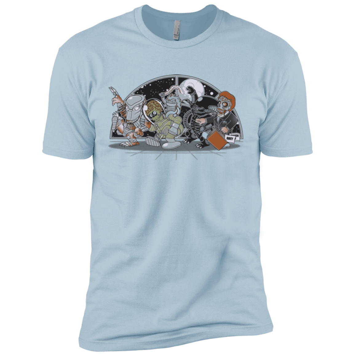 T-Shirts Light Blue / X-Small Where The Nasty Aliens are Men's Premium T-Shirt