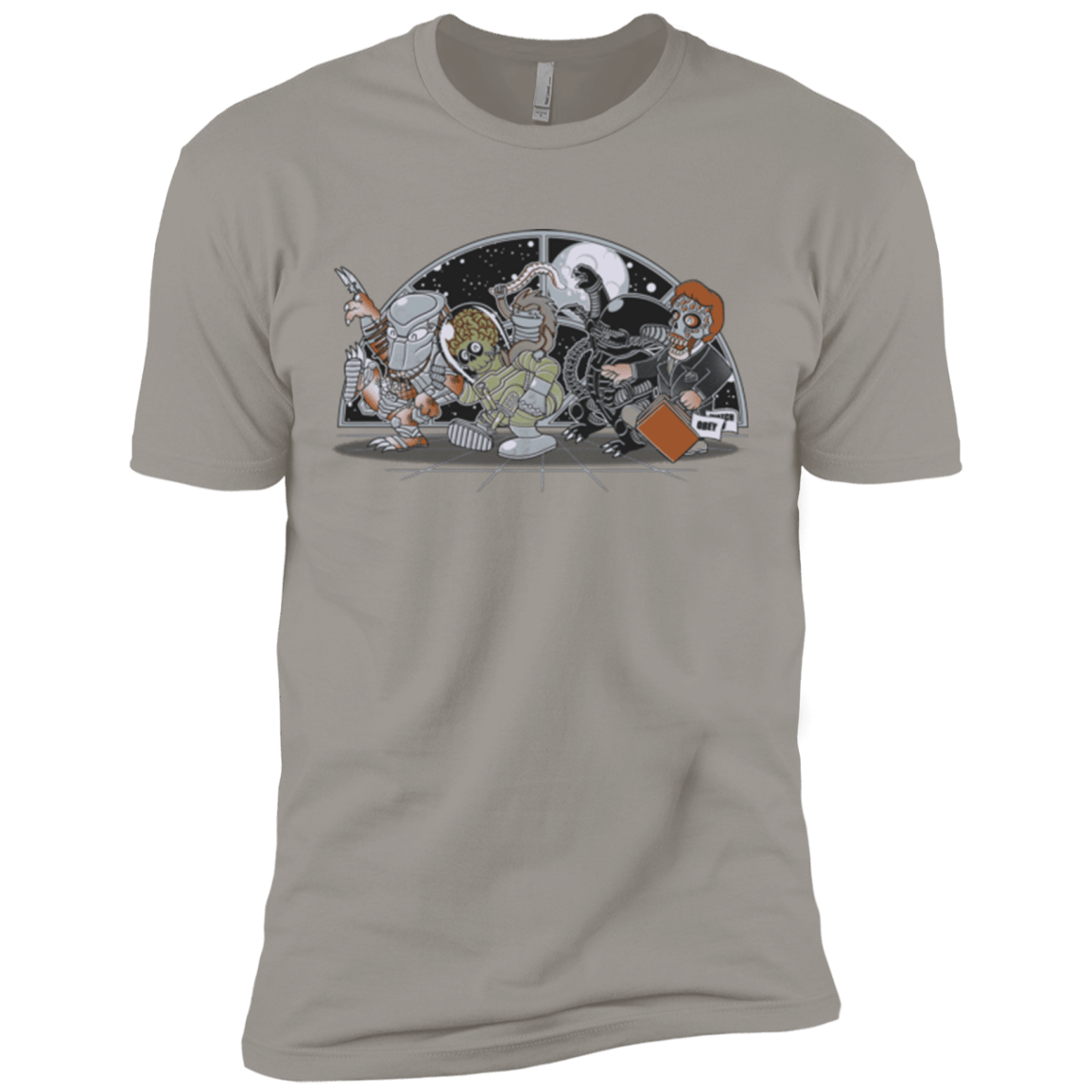 T-Shirts Light Grey / X-Small Where The Nasty Aliens are Men's Premium T-Shirt