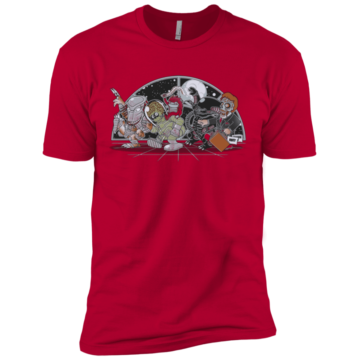 T-Shirts Red / X-Small Where The Nasty Aliens are Men's Premium T-Shirt