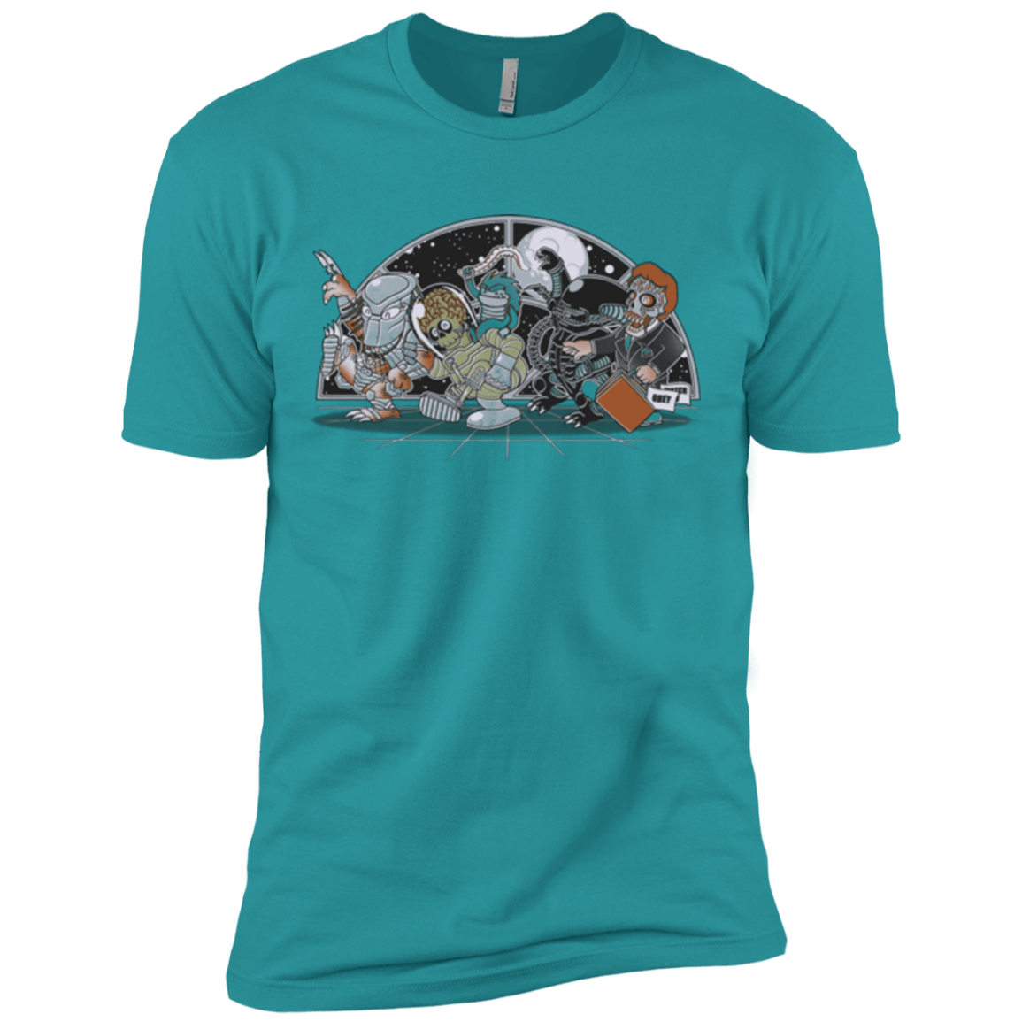 T-Shirts Tahiti Blue / X-Small Where The Nasty Aliens are Men's Premium T-Shirt