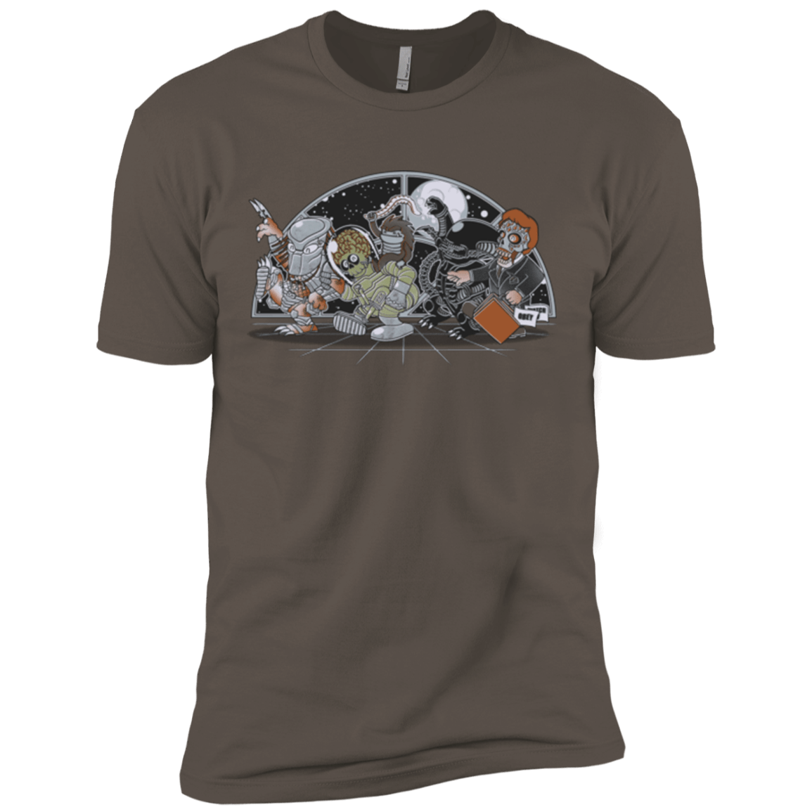T-Shirts Warm Grey / X-Small Where The Nasty Aliens are Men's Premium T-Shirt