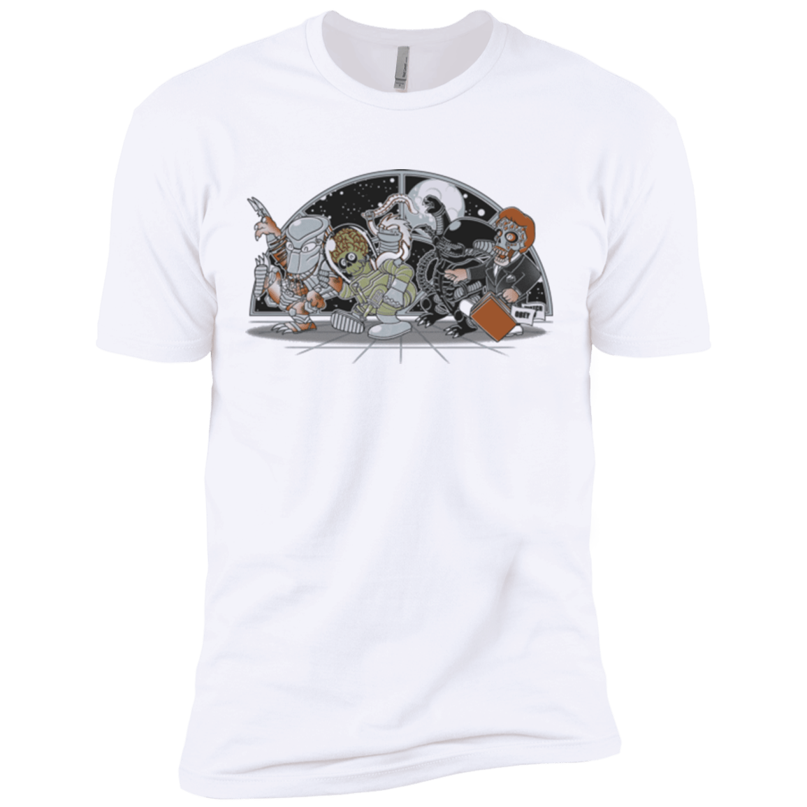 T-Shirts White / X-Small Where The Nasty Aliens are Men's Premium T-Shirt