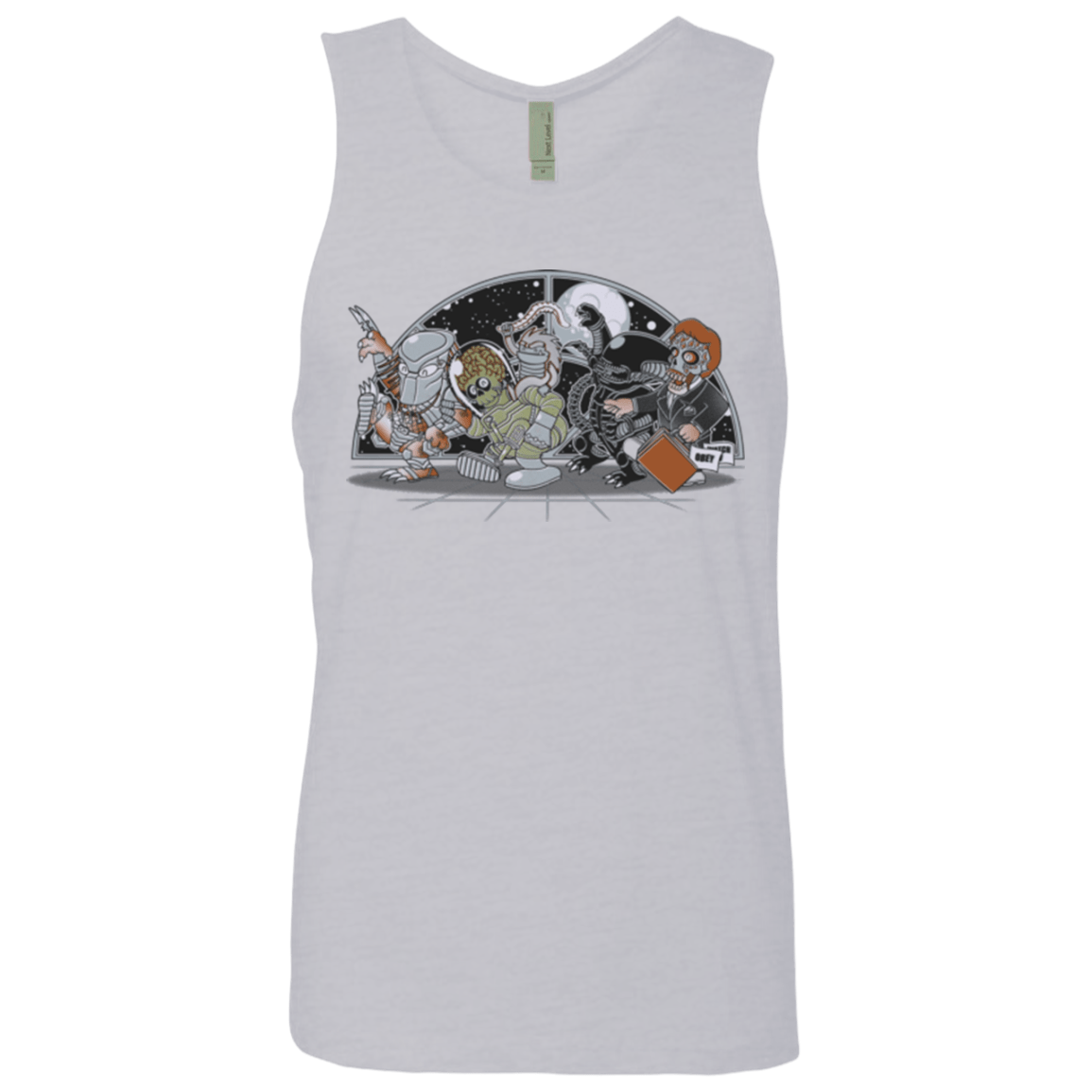 T-Shirts Heather Grey / Small Where The Nasty Aliens are Men's Premium Tank Top
