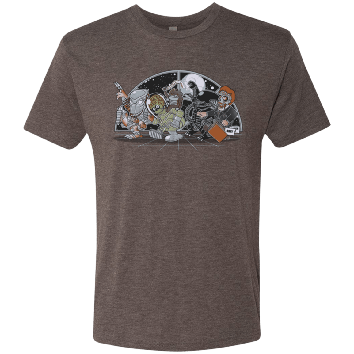 T-Shirts Macchiato / Small Where The Nasty Aliens are Men's Triblend T-Shirt
