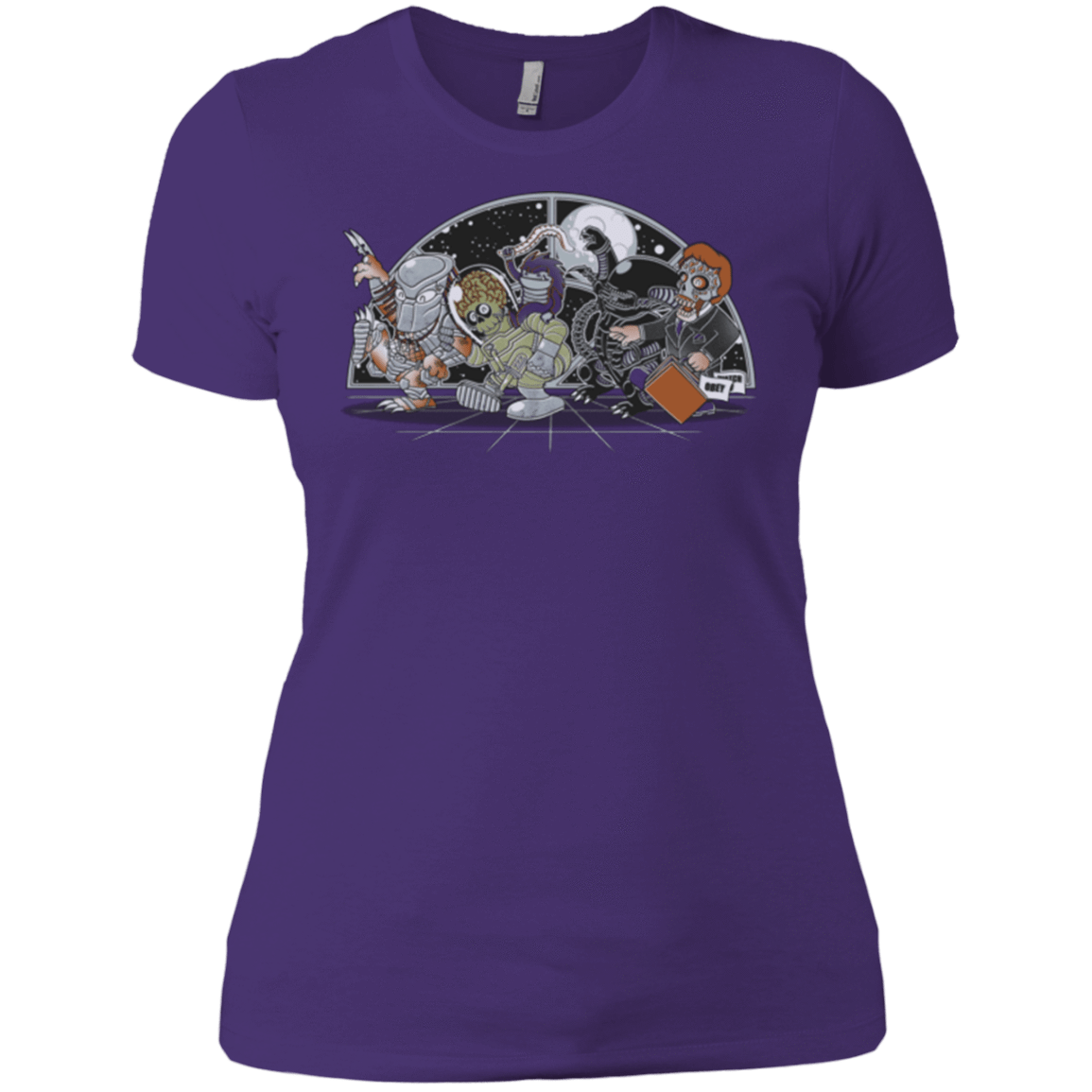 T-Shirts Purple / X-Small Where The Nasty Aliens are Women's Premium T-Shirt
