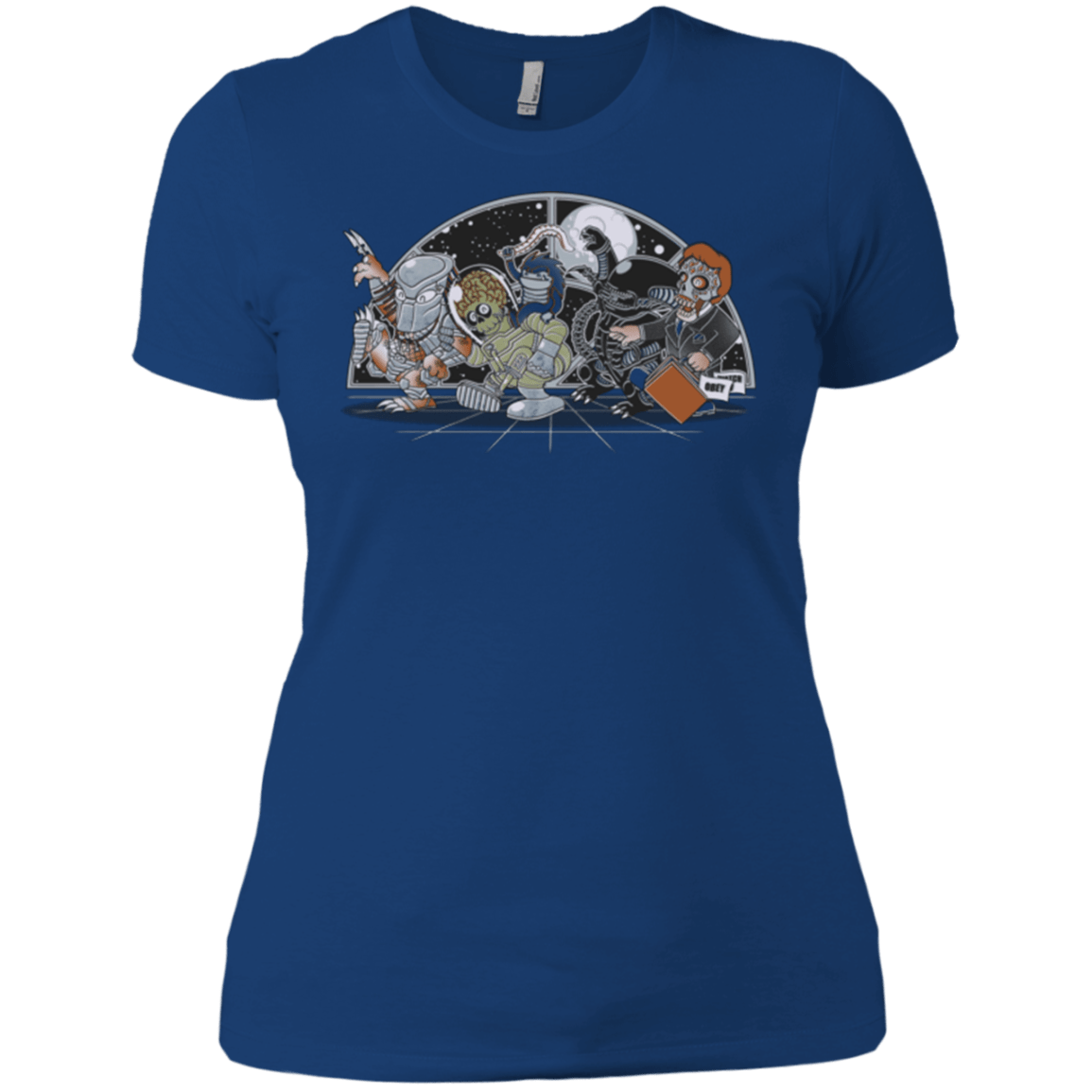 T-Shirts Royal / X-Small Where The Nasty Aliens are Women's Premium T-Shirt