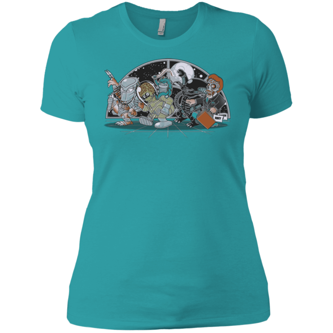 T-Shirts Tahiti Blue / X-Small Where The Nasty Aliens are Women's Premium T-Shirt