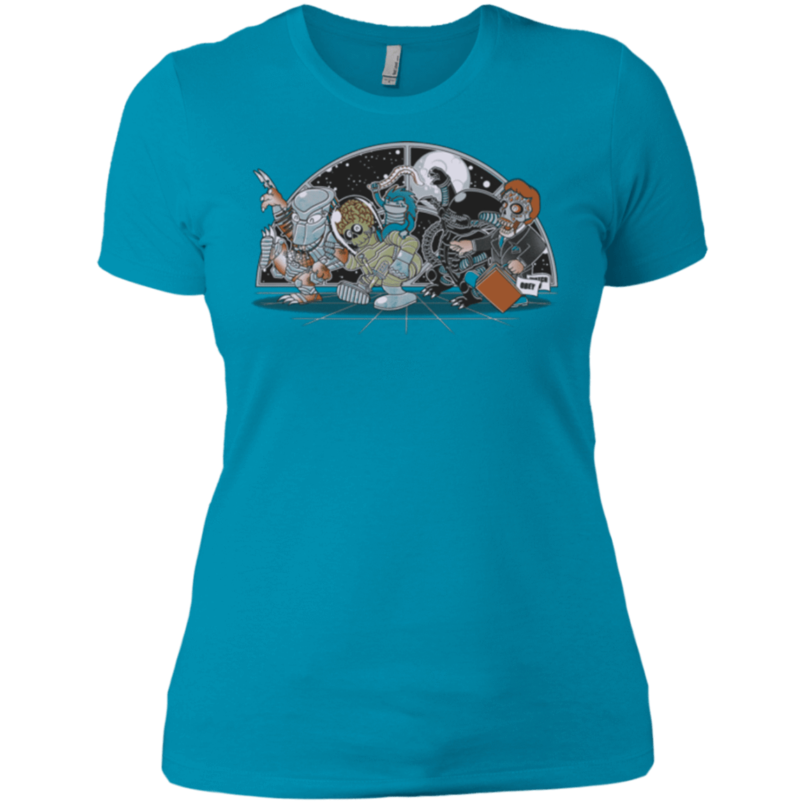 T-Shirts Turquoise / X-Small Where The Nasty Aliens are Women's Premium T-Shirt