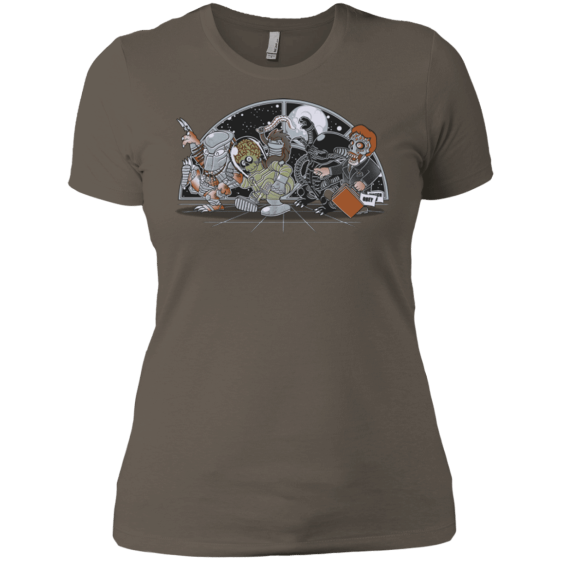 T-Shirts Warm Grey / X-Small Where The Nasty Aliens are Women's Premium T-Shirt