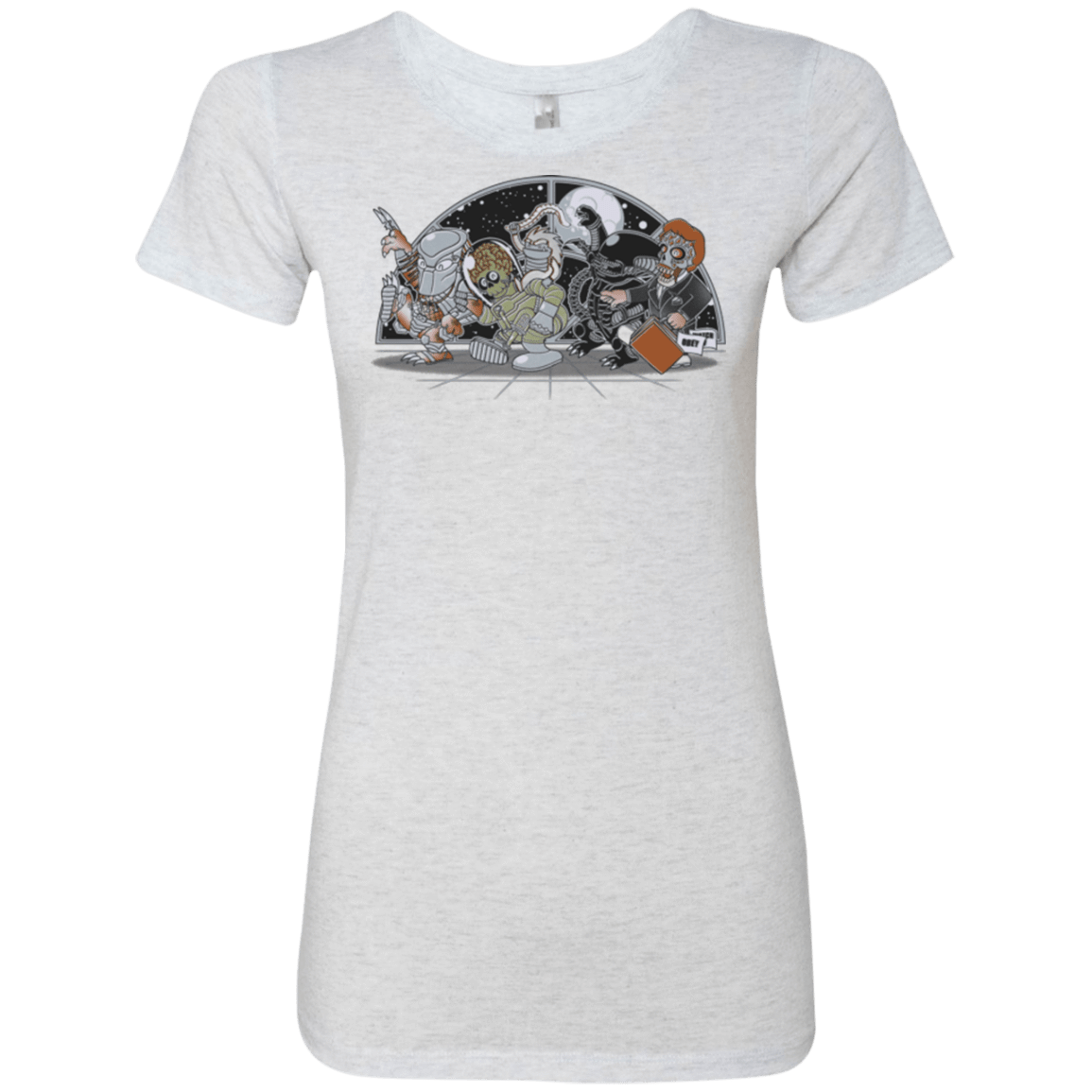T-Shirts Heather White / Small Where The Nasty Aliens are Women's Triblend T-Shirt