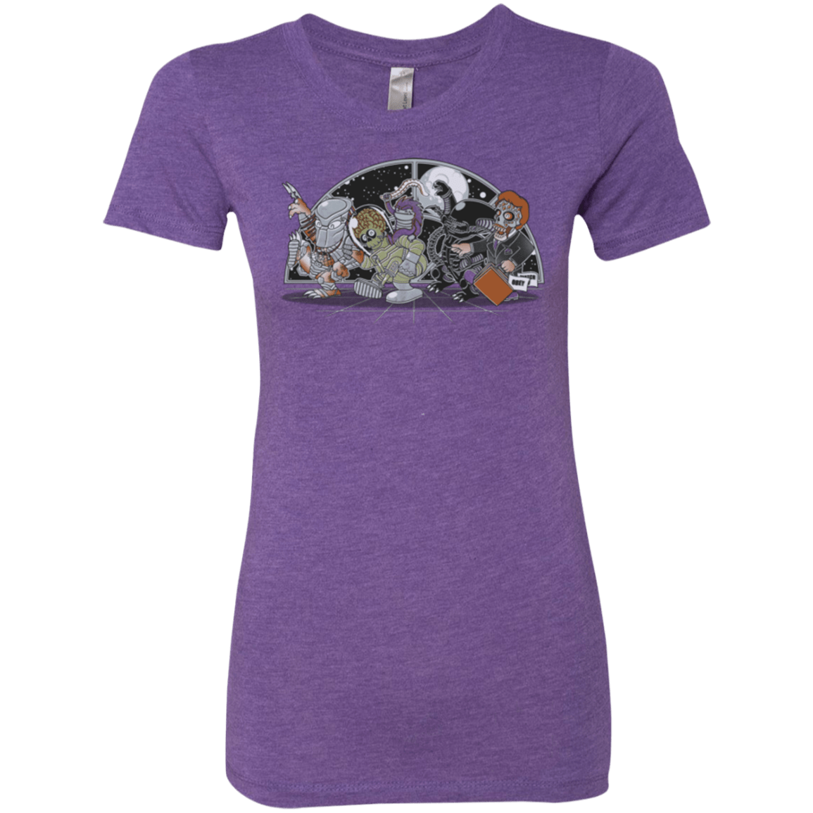 T-Shirts Purple Rush / Small Where The Nasty Aliens are Women's Triblend T-Shirt
