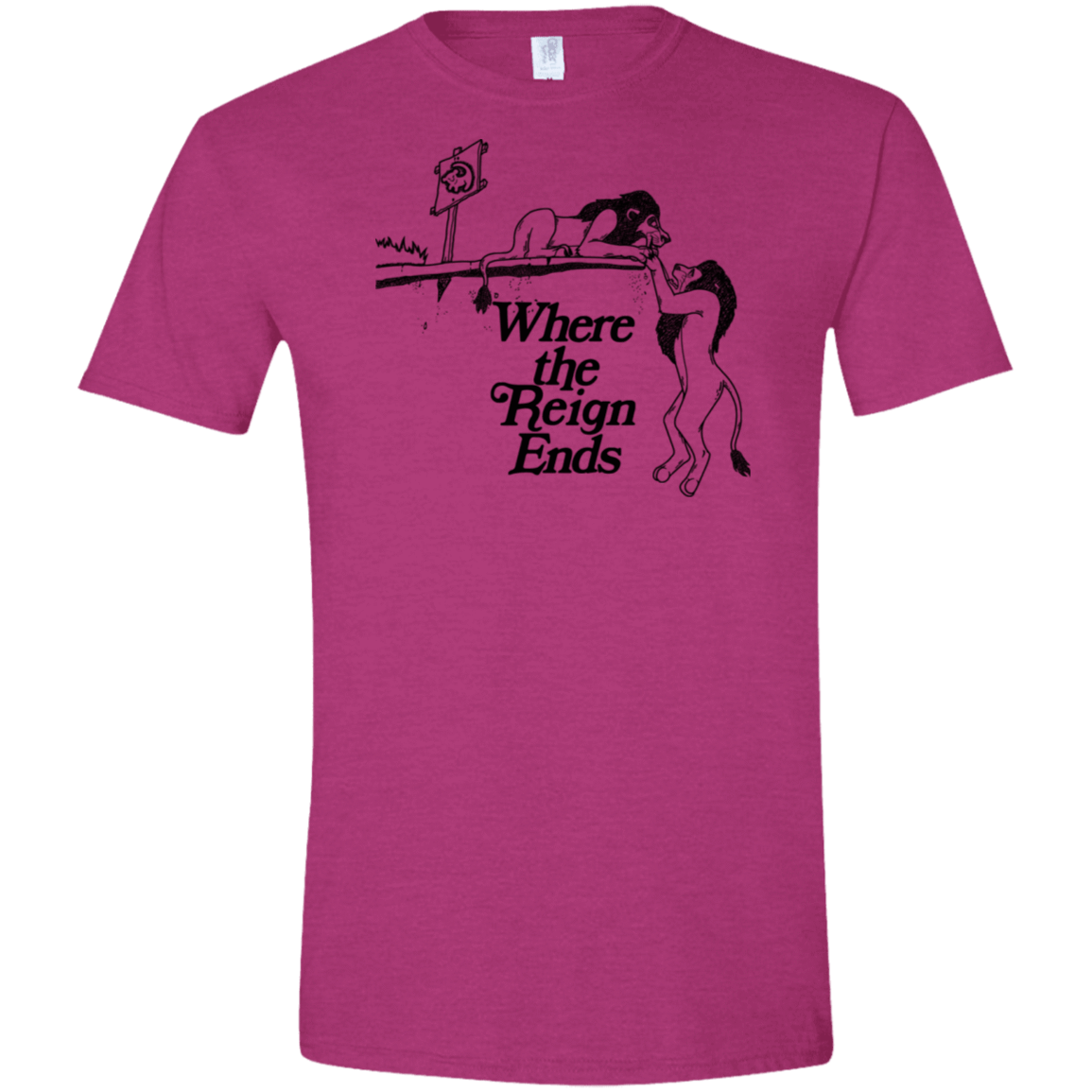 T-Shirts Antique Heliconia / S Where the Reign Ends Men's Semi-Fitted Softstyle