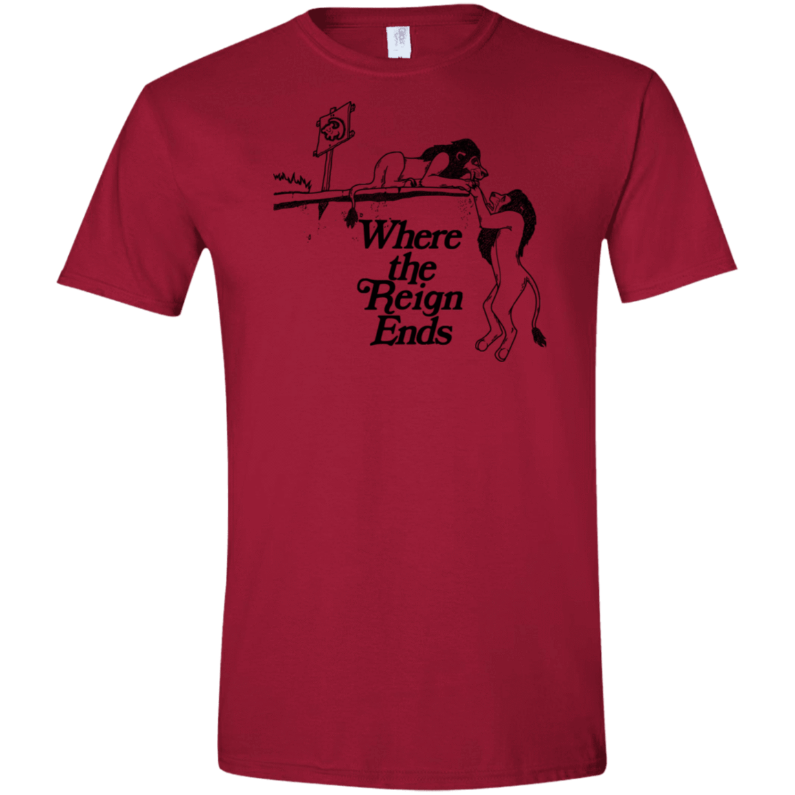 T-Shirts Cardinal Red / S Where the Reign Ends Men's Semi-Fitted Softstyle