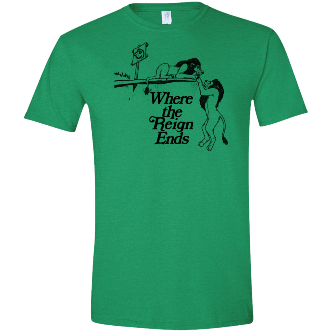 T-Shirts Heather Irish Green / S Where the Reign Ends Men's Semi-Fitted Softstyle