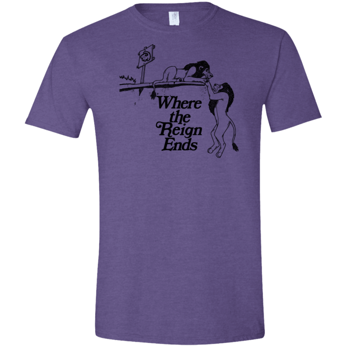 T-Shirts Heather Purple / S Where the Reign Ends Men's Semi-Fitted Softstyle