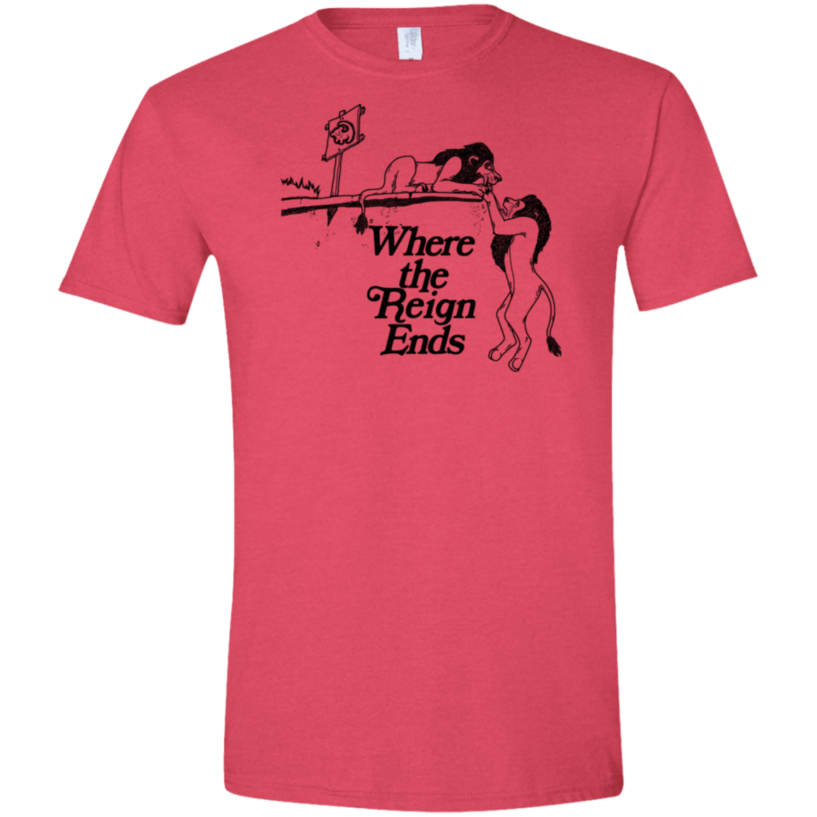T-Shirts Heather Red / S Where the Reign Ends Men's Semi-Fitted Softstyle