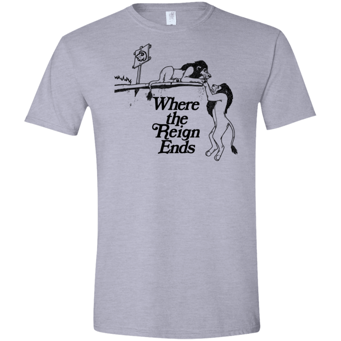 T-Shirts Sport Grey / X-Small Where the Reign Ends Men's Semi-Fitted Softstyle