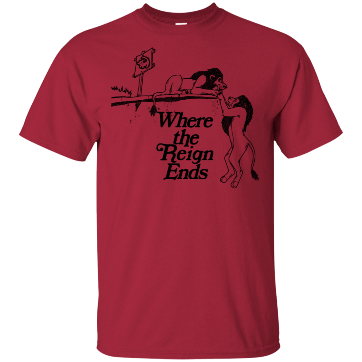 T-Shirts Cardinal / S Where the Reign Ends T-Shirt