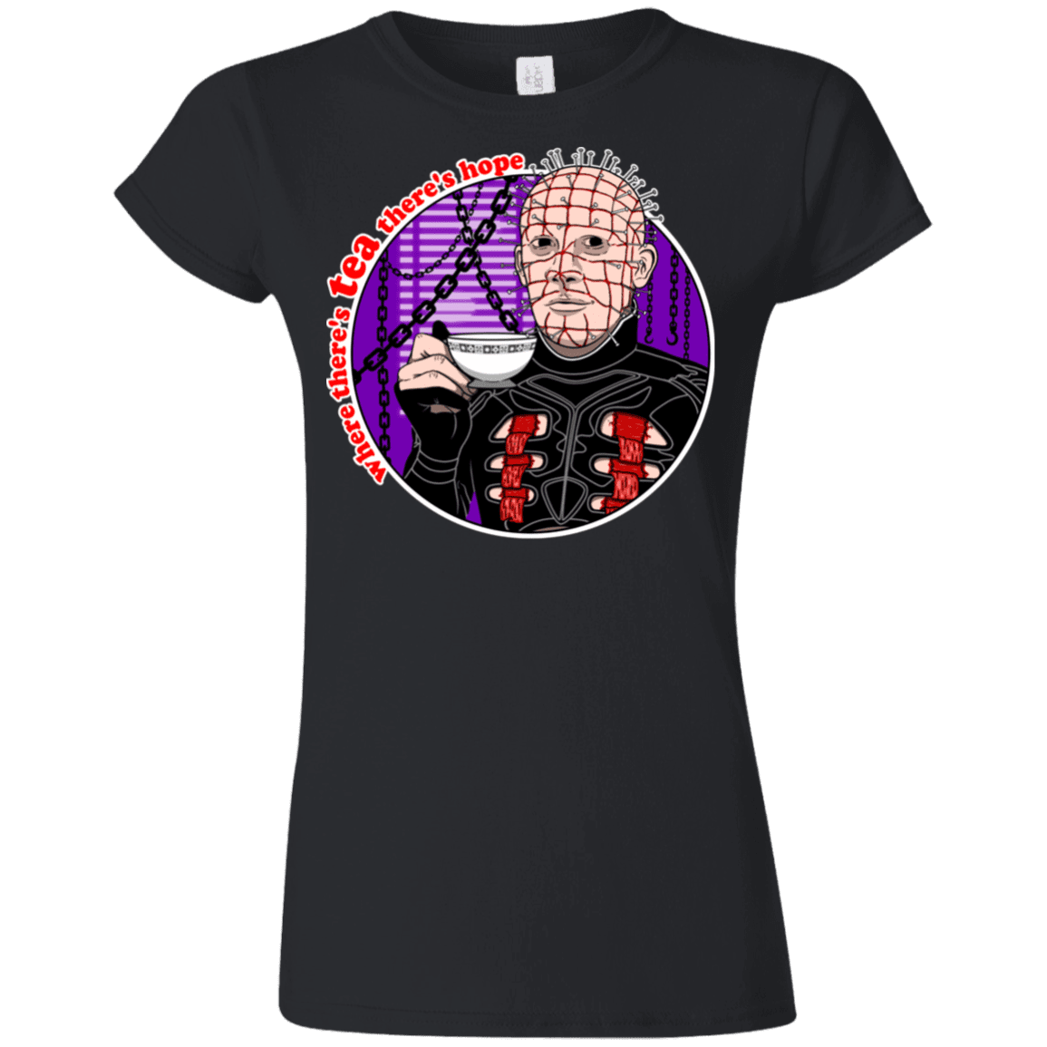 T-Shirts Black / S Where There's Tea Junior Slimmer-Fit T-Shirt