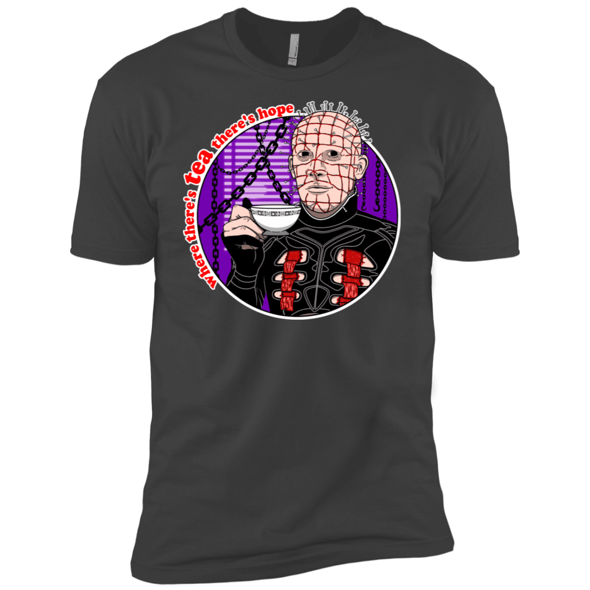 T-Shirts Heavy Metal / X-Small Where There's Tea Men's Premium T-Shirt