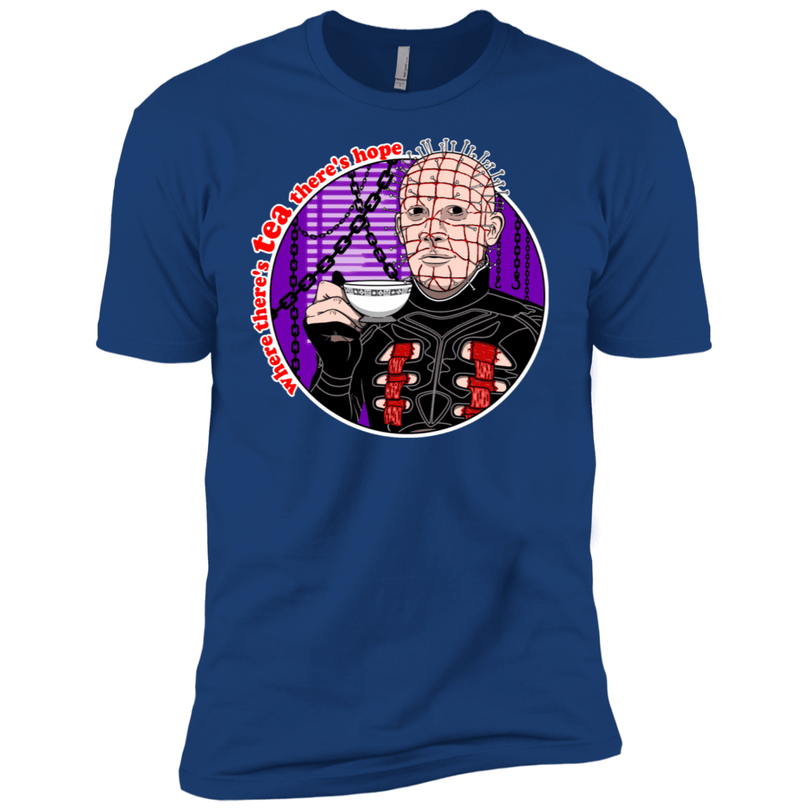 T-Shirts Royal / X-Small Where There's Tea Men's Premium T-Shirt