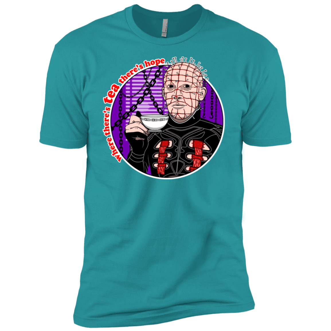 T-Shirts Tahiti Blue / X-Small Where There's Tea Men's Premium T-Shirt