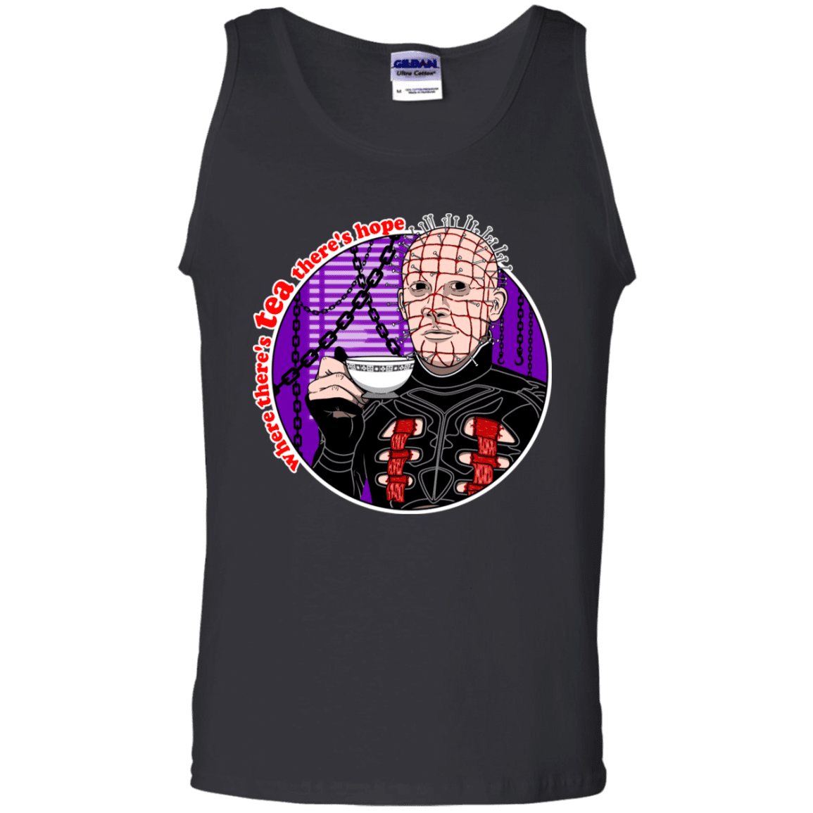 T-Shirts Black / S Where There's Tea Men's Tank Top