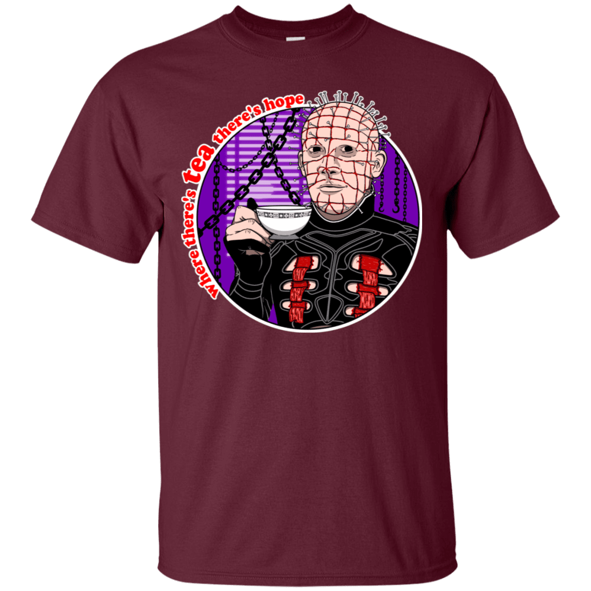 T-Shirts Maroon / S Where There's Tea T-Shirt