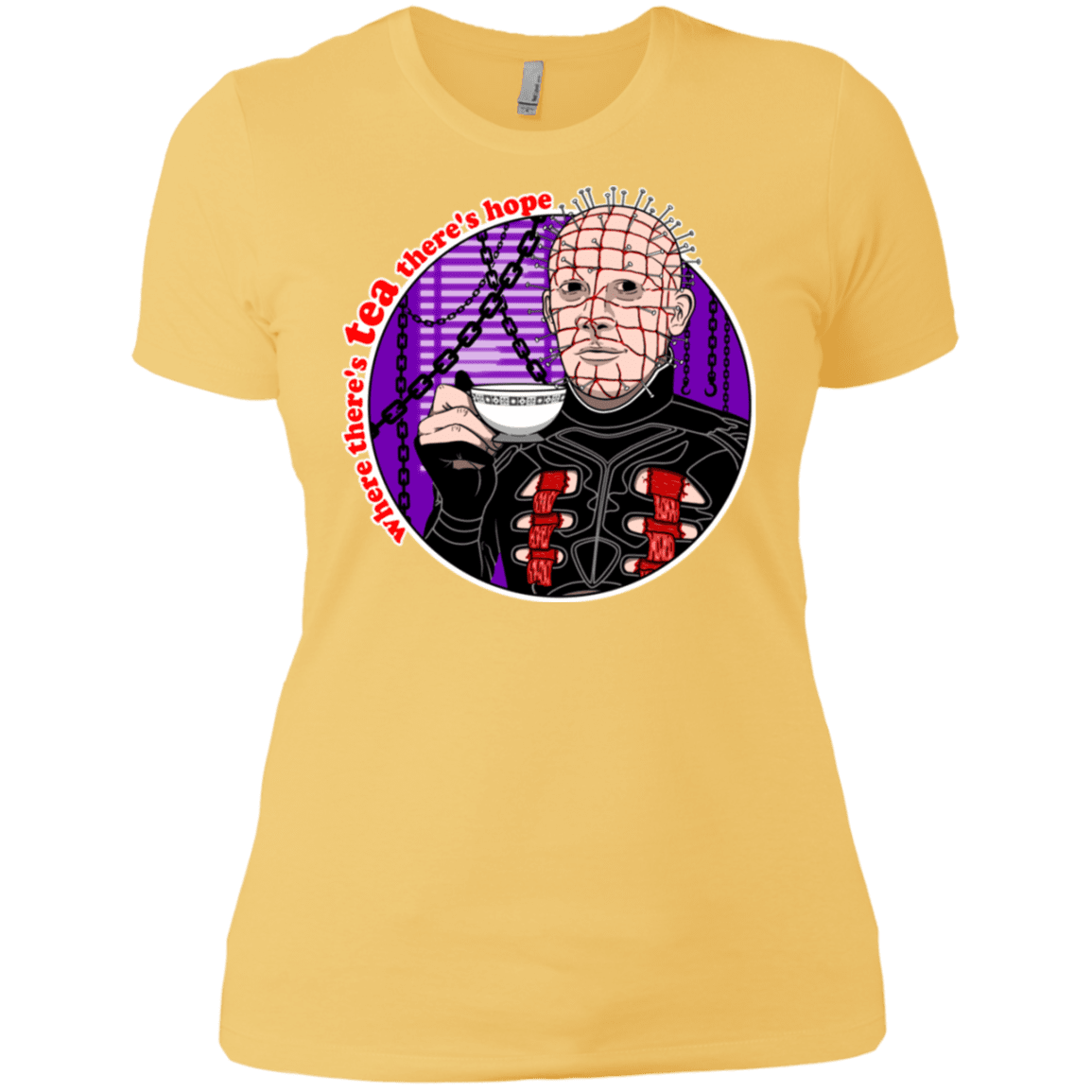 T-Shirts Banana Cream/ / X-Small Where There's Tea Women's Premium T-Shirt