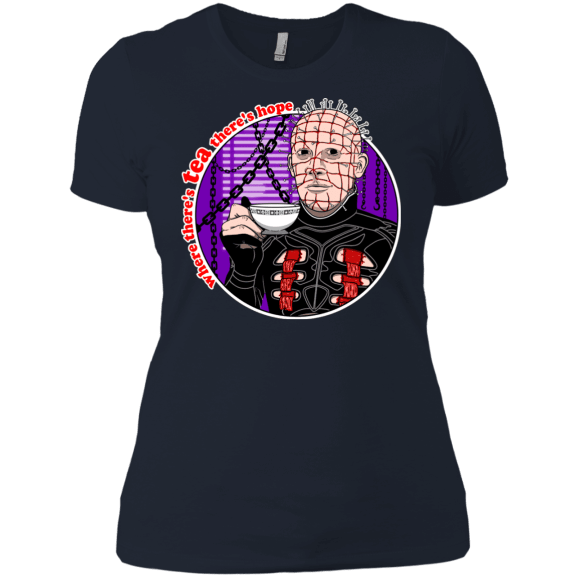 T-Shirts Midnight Navy / X-Small Where There's Tea Women's Premium T-Shirt