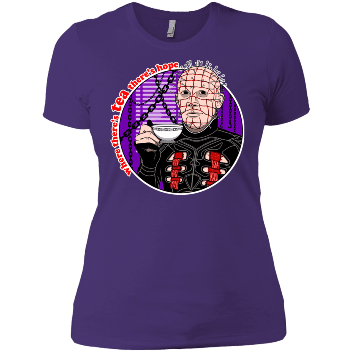 T-Shirts Purple Rush/ / X-Small Where There's Tea Women's Premium T-Shirt