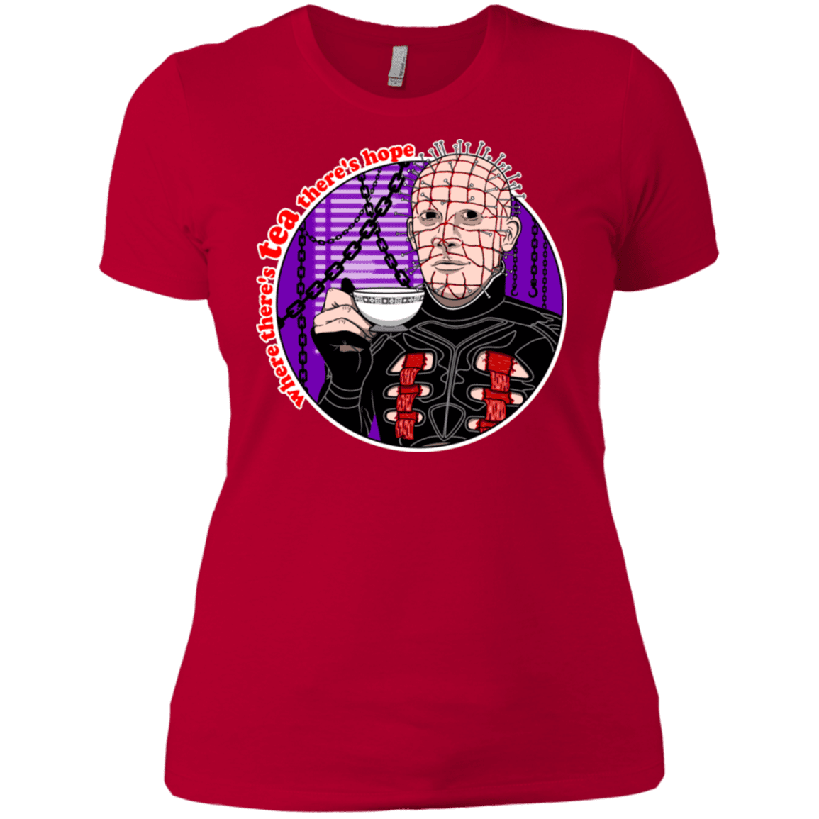 T-Shirts Red / X-Small Where There's Tea Women's Premium T-Shirt