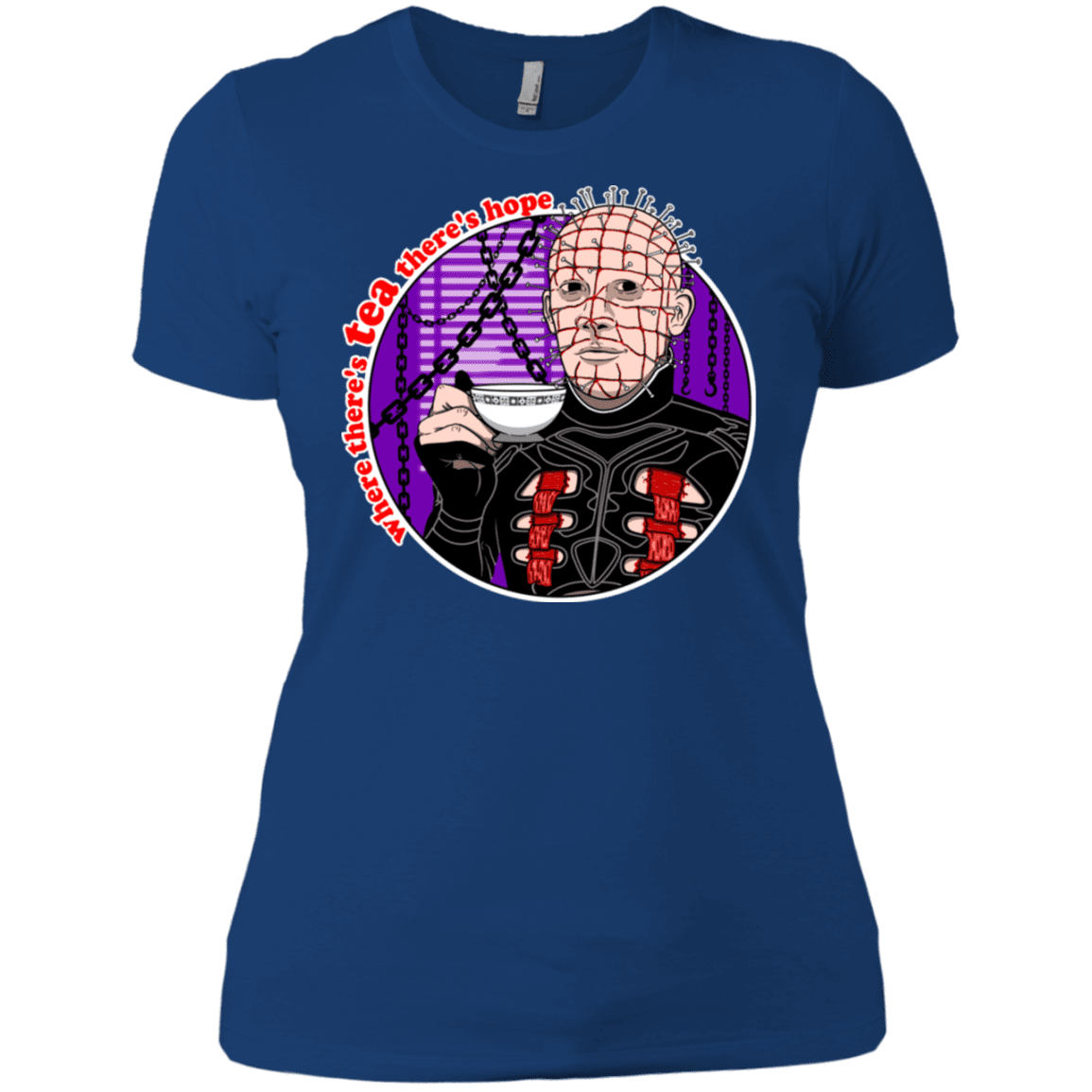 T-Shirts Royal / X-Small Where There's Tea Women's Premium T-Shirt