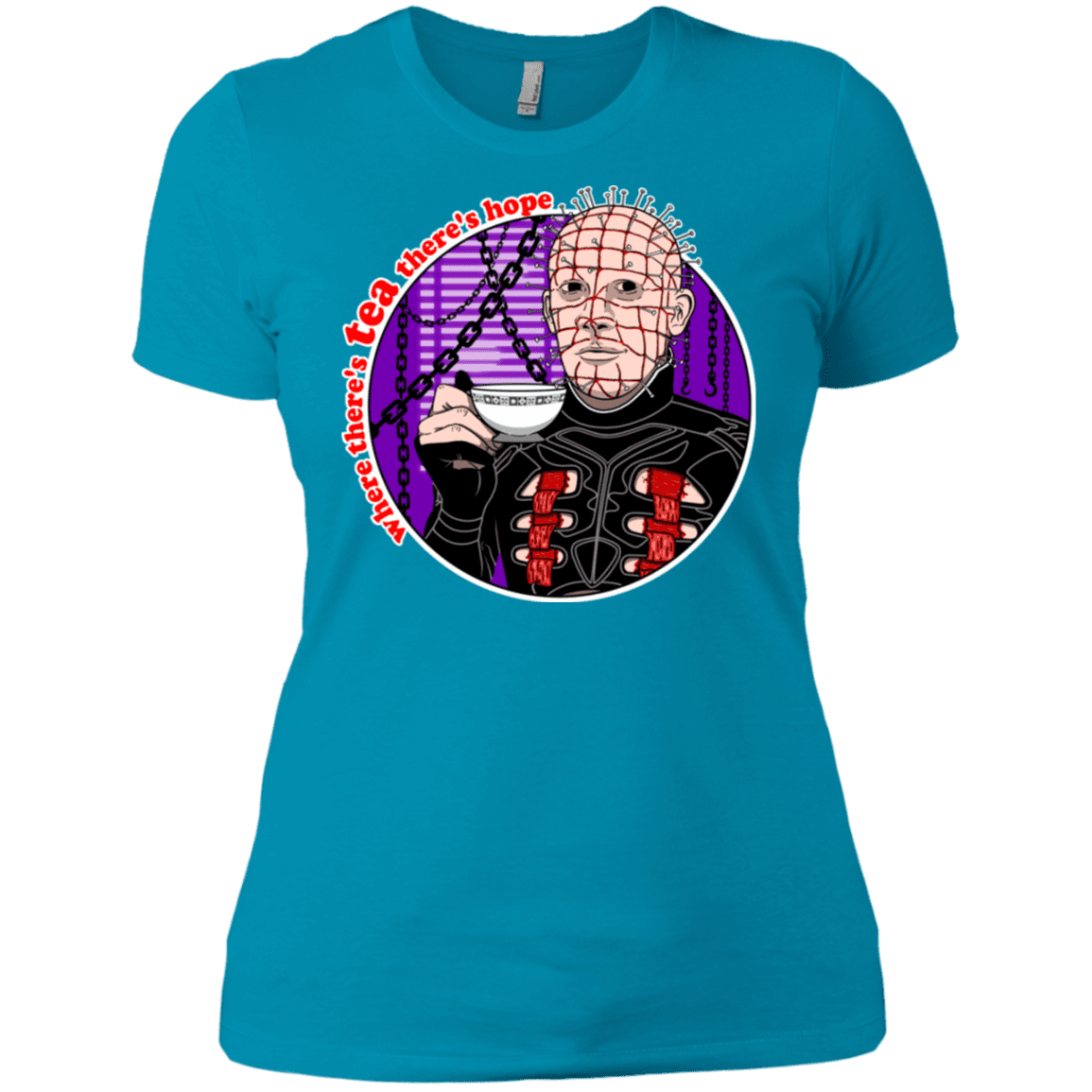 T-Shirts Turquoise / X-Small Where There's Tea Women's Premium T-Shirt