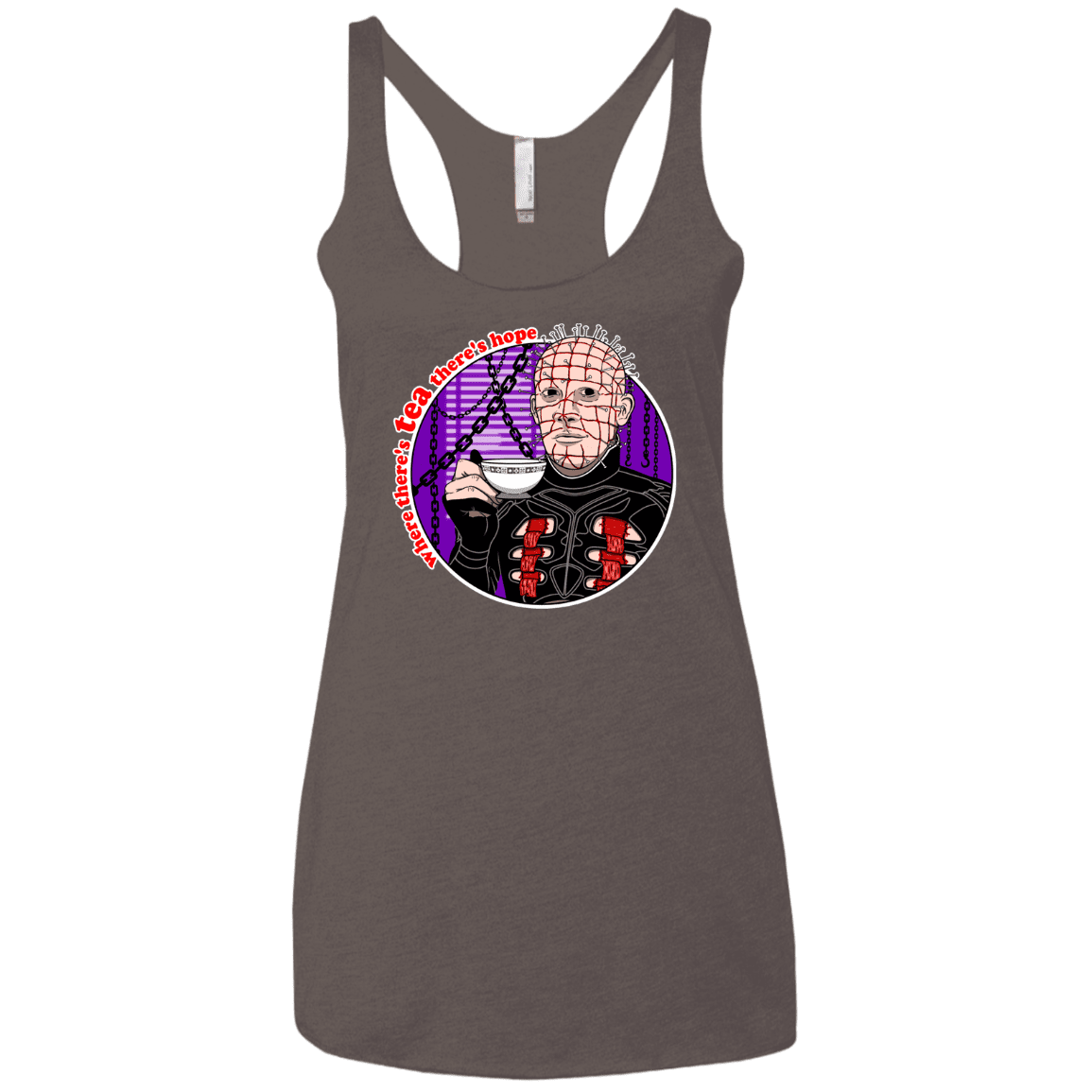 T-Shirts Macchiato / X-Small Where There's Tea Women's Triblend Racerback Tank