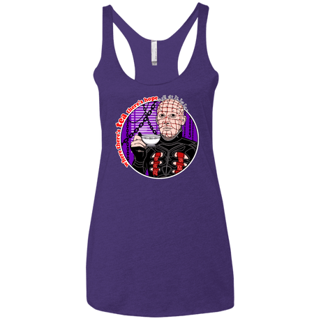 T-Shirts Purple Rush / X-Small Where There's Tea Women's Triblend Racerback Tank