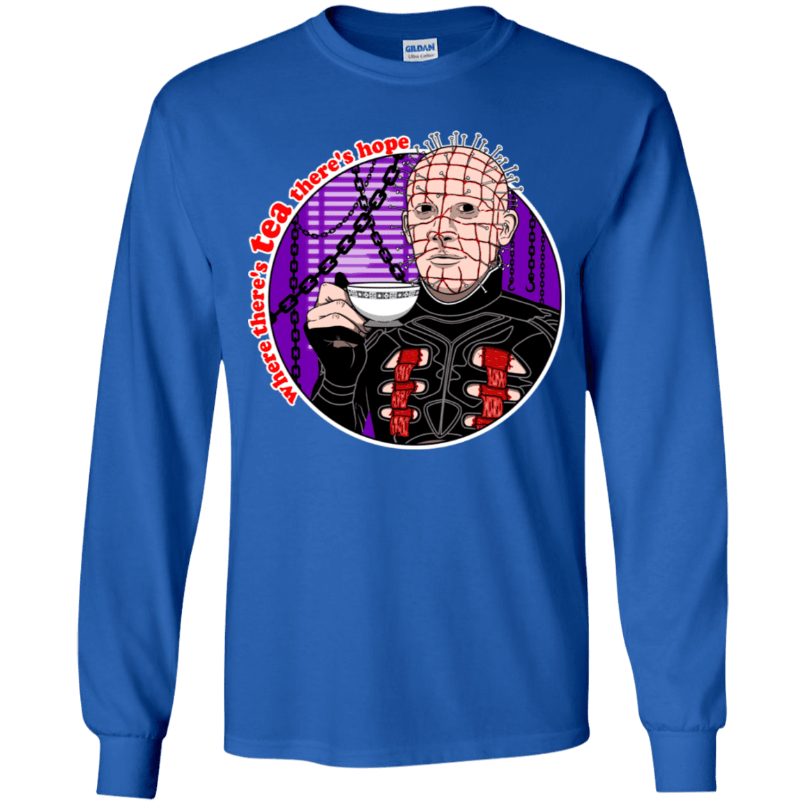 T-Shirts Royal / YS Where There's Tea Youth Long Sleeve T-Shirt