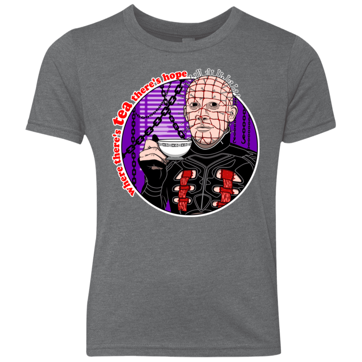 T-Shirts Premium Heather / YXS Where There's Tea Youth Triblend T-Shirt