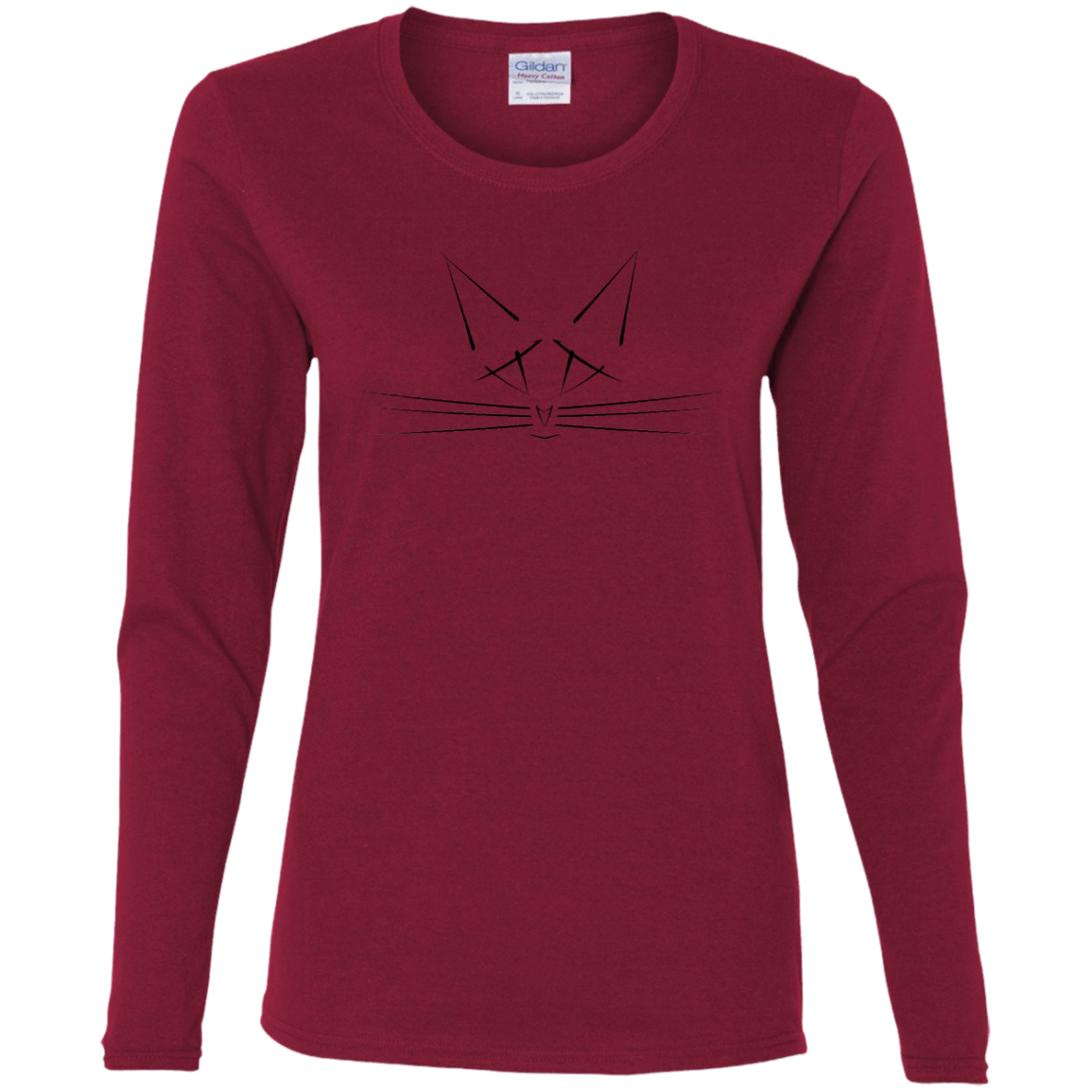 T-Shirts Cardinal / S Whiskers Women's Long Sleeve T-Shirt