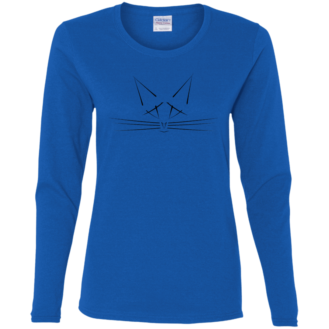 T-Shirts Royal / S Whiskers Women's Long Sleeve T-Shirt