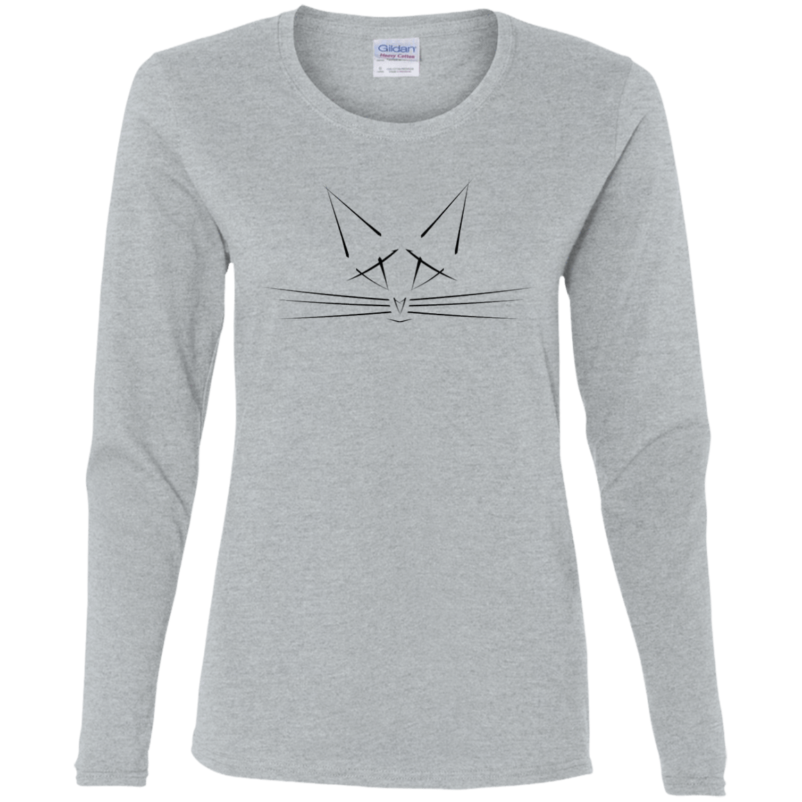 T-Shirts Sport Grey / S Whiskers Women's Long Sleeve T-Shirt