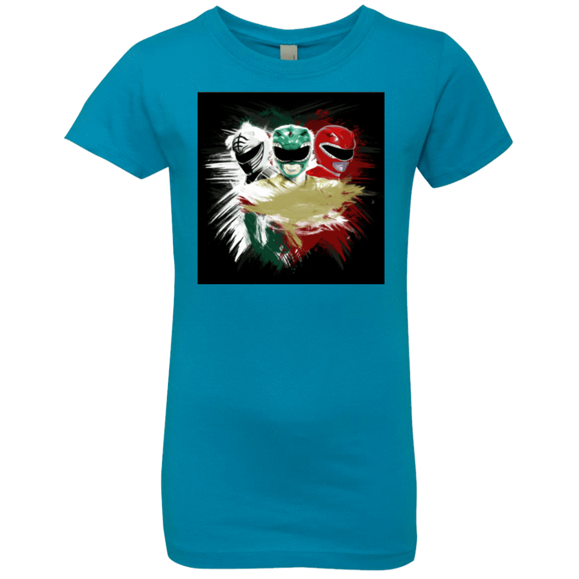 T-Shirts Turquoise / YXS White Green Red Girls Premium T-Shirt