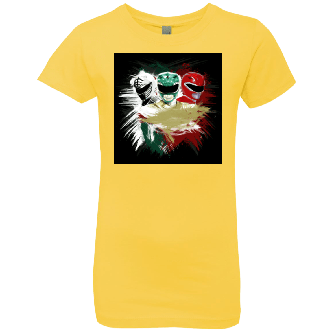 T-Shirts Vibrant Yellow / YXS White Green Red Girls Premium T-Shirt