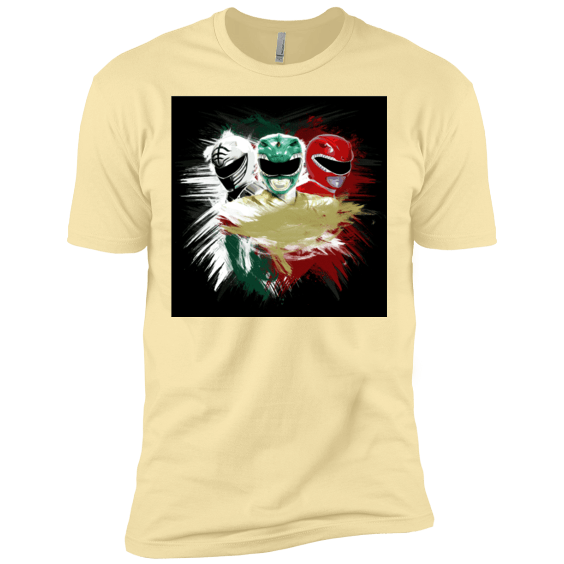 T-Shirts Banana Cream / X-Small White Green Red Men's Premium T-Shirt
