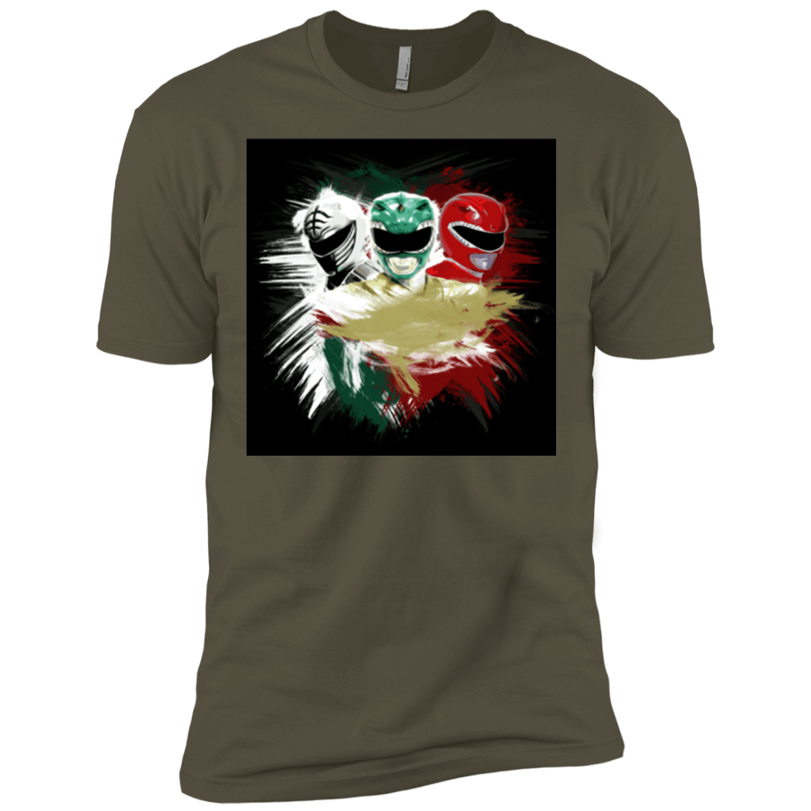 T-Shirts Military Green / X-Small White Green Red Men's Premium T-Shirt